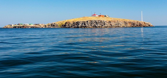 Die Schlangeninsel im Schwarzen Meer.