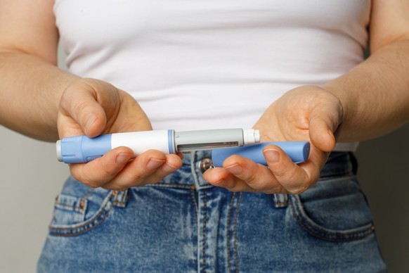 Insulin-Spritze zur Behandlung von Diabetes.