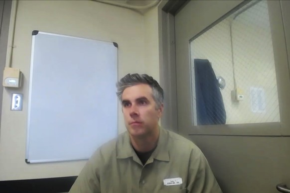 In this image from video, former Minneapolis Police Officer Thomas Lane listens Sept. 21, 2022 from Littleton, Colorado. Lane pleaded guilty to a state charge of aiding and abetting second-degree mans ...