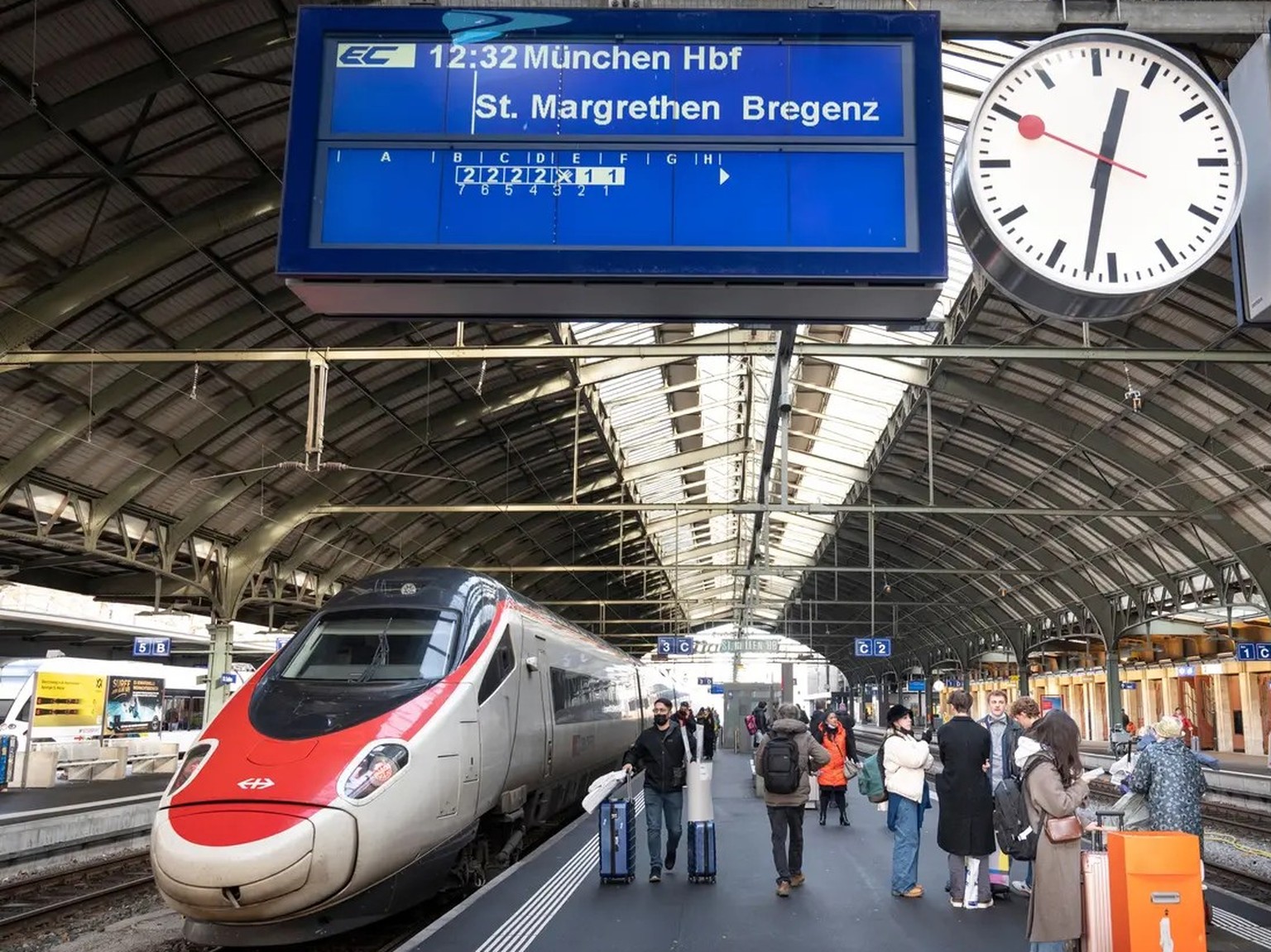 Der Eurocity nach München: Beliebt, aber oft zu spät.