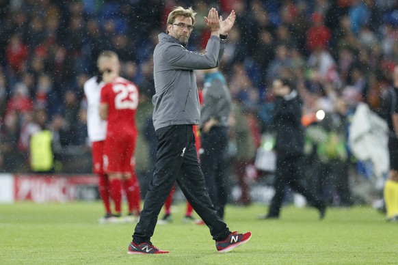 Liverpool&#039;s head coach Juergen Klopp reacts after the UEFA Europa League final between England&#039;s Liverpool FC and Spain&#039;s Sevilla Futbol Club at the St. Jakob-Park stadium in Basel, Swi ...