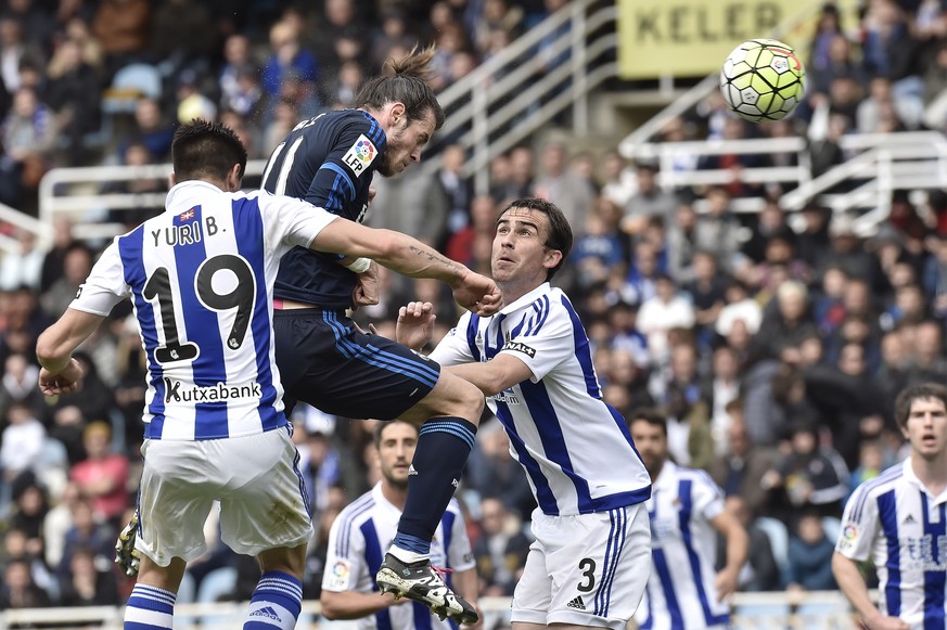 Gareth Bale sichert Real Madrid dank eines Kopfballtores die drei Punkte.&nbsp;