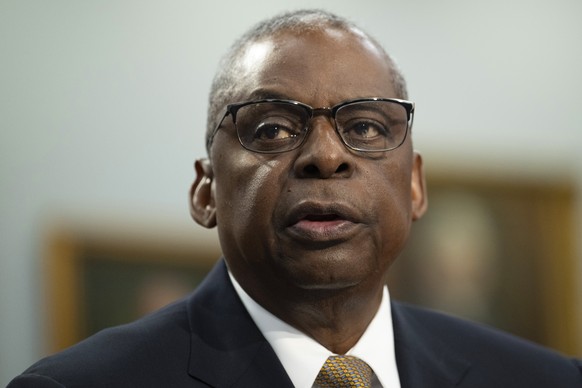 Sec of Defense Lloyd Austin during a House Committee on Appropriations, Subcommittee on Defense budget hearing Fiscal Year 2025 on Capitol Hill, Wednesday, April 17, 2024 in Washington. (AP Photo/John ...