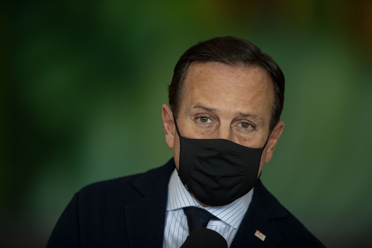 Sao Paulo Governor Joao Doria gives a news conference on the status of the new coronavirus data and response six months into the pandemic in Sao Paulo, Brazil's worst-hit state, and an update on  ...