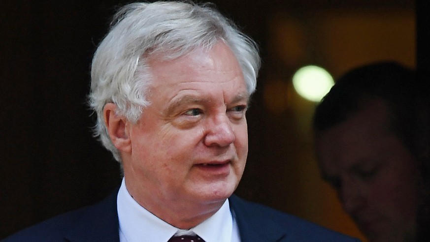 epa06874460 (FILE) British Secretary of State for Exiting the European Union David Davis departs Downing Street following a cabinet meeting in London, Britain, 03 July 2018 (reissued 08 July 2018). Ac ...