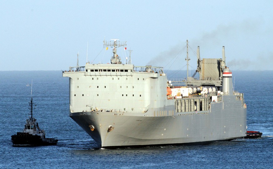 Das Ziel der Aktivisten: Das&nbsp;US-Frachtschiff «MV Cape Ray».