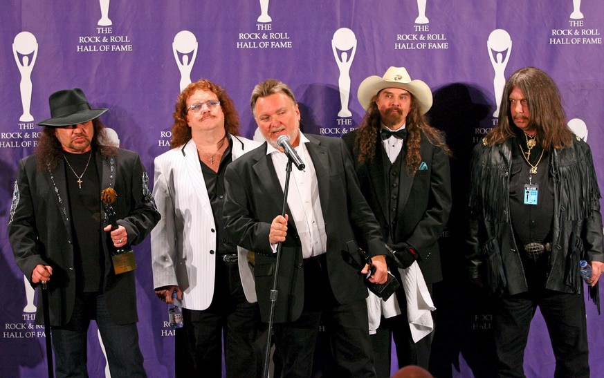 Lynyrd Skynyrd im Frühjahr 2006: Gary Rossington, Bill Powell, Ed King, Artimus Pyle und Bob Burns (v.l.n.r.)&nbsp;