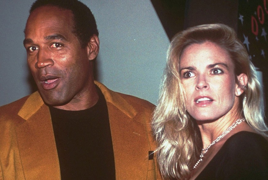 O.J. Simpson and his ex-wife, Nicole Brown Simpson, are shown in this October 19, 1993, photo. Saturday, June 12, 2004, marks the 10th anniversary of the murder of Nicole Brown Simpson and Ronald Gold ...