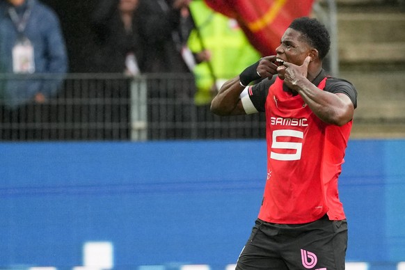 Stade Rennais FC v AJ Auxerre - Ligue 1 McDonald s 2025/2026 07 Breel EMBOLO srfc during the Ligue 1 McDonald s match between Rennes and Auxerre at Roazhon Park on October 19, 2025 in Rennes, France.  ...