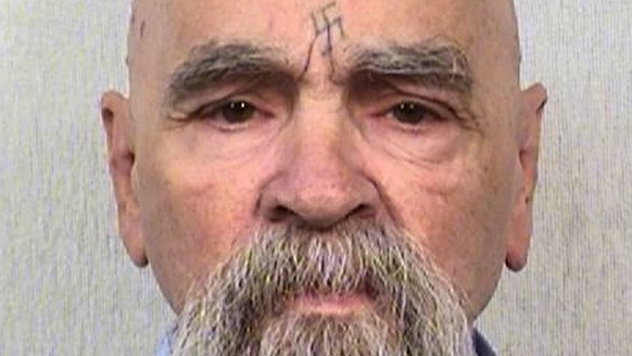 FILE - This Oct. 8, 2014, file photo, provided by the California Department of Corrections shows Charles Manson. The AP reported Aug. 25, 2017, that a story claiming the killer would be released on pa ...