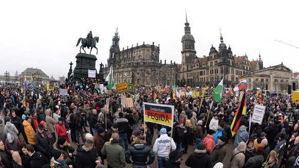 Pegida-Demo in Dresden