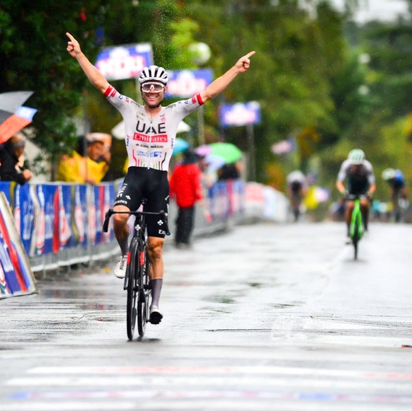 categoriaITA - sottocategoriaITA - Gran Premio di Larciano Mark Hirschi SUI UAE Team Wins in Larciano during Gran Premio di Larciano, Street Cycling race in Lanciano, Italy, September 08 2024 Lanciano ...