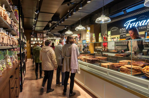 In Lausanne und Genf betreibt Favarger bereits eigene Filialen.