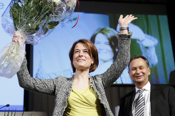 Grosser Jubel: Petra Gössi bei ihrer Wahl zur FDP-Präsidentin im April 2016.