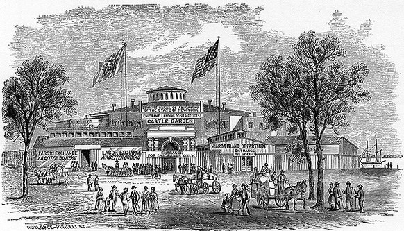 Castle Garden New York: Amerikas erstes Aufnahmezentrum.