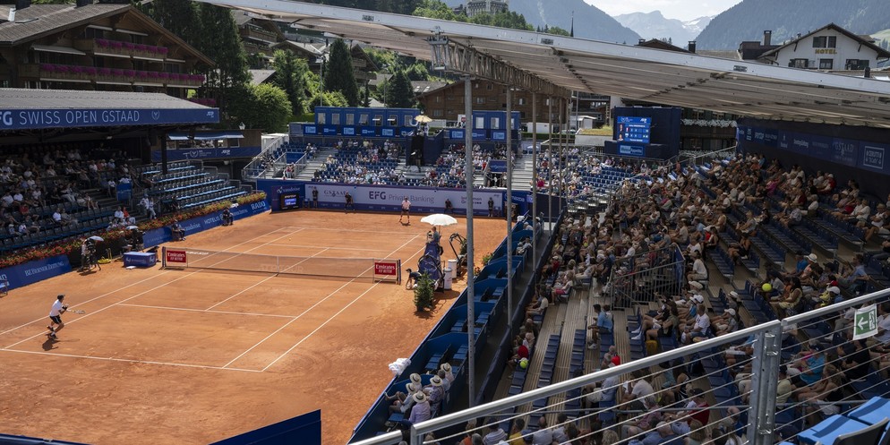 Eine einzigartige Kulisse – das Swiss Open in Gstaad.