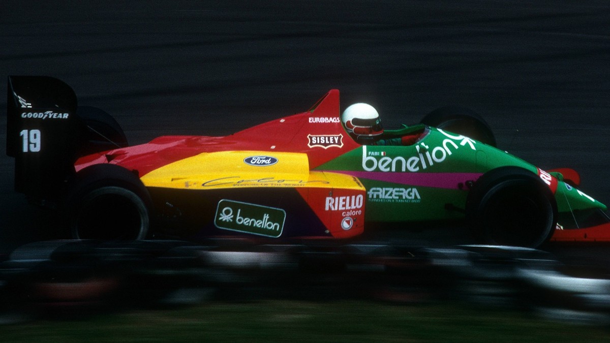 Bildnummer: 06337593 Datum: 01.01.1980 Copyright: imago/Crash Media Group
Teo Fabi (Italien / Benetton Ford) PUBLICATIONxNOTxINxUK; Herren Motorsport F1 Formel F 1 GP San Marino Imola 1987 vdia xub q ...
