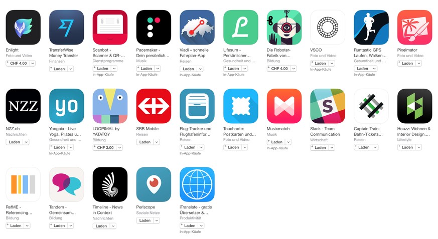 Für diese Apps rührt Apple zurzeit die Werbetrommel. Einige davon wurden extra gekürt.