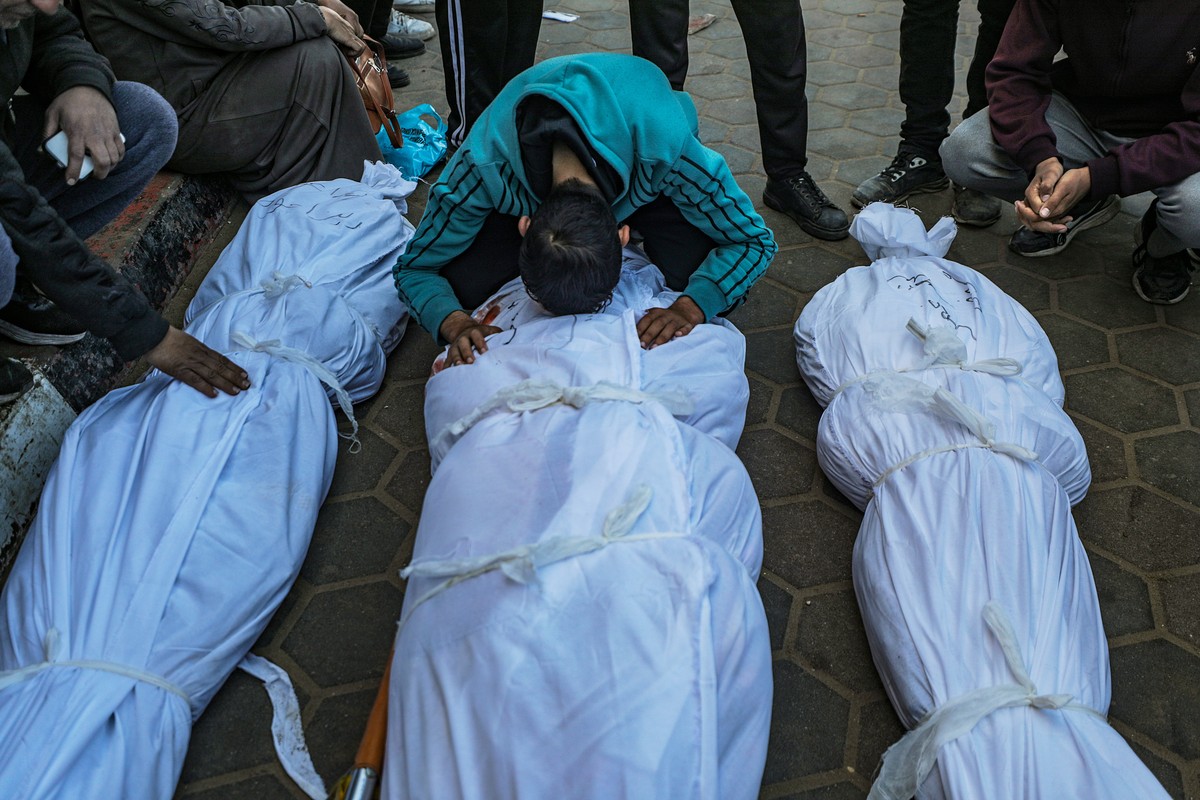 Les victimes d'une frappe israélienne.