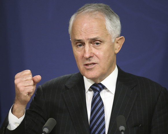 FILE - In this Aug. 10, 2016, file photo, Australian Prime Minister Malcolm Turnbull speaks in Sydney. Several countries say they hope to salvage the Trans-Pacific Partnership after President Donald T ...