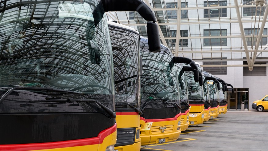 ARCHIV -- ZUM BERICHT UEBER EINE ANGEBLICHE PRELLUNG DER POSTAUTO CHAUFFEURE UM ZWEI MILLIONEN FRANKEN, STELLEN WIR IHNEN AM MONTAG, 17. SEPTEMBER 2018, FOLGENDES BILDMATERIAL ZUR VERFUEGUNG -- Postau ...