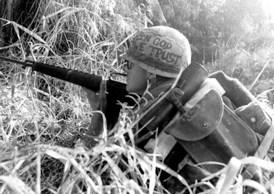 Vietnam Helmet Art Helmet Graffiti Helmet Slogans 
https://commons.wikimedia.org/wiki/File:Hasford.jpg