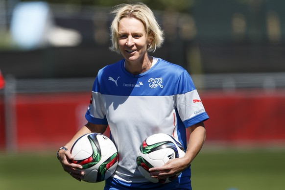 Die Trainerin der Schweizer Frauennationalmannschaft: Martina Voss-Tecklenburg.