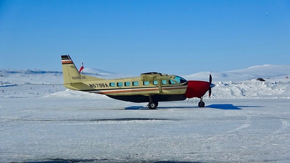 Bering Air Cessna 208B Grand Caravan in Nome, Alaska.