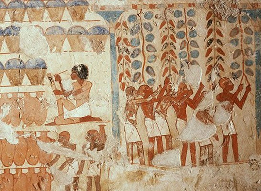 Wein-Lese im alten Ägypten