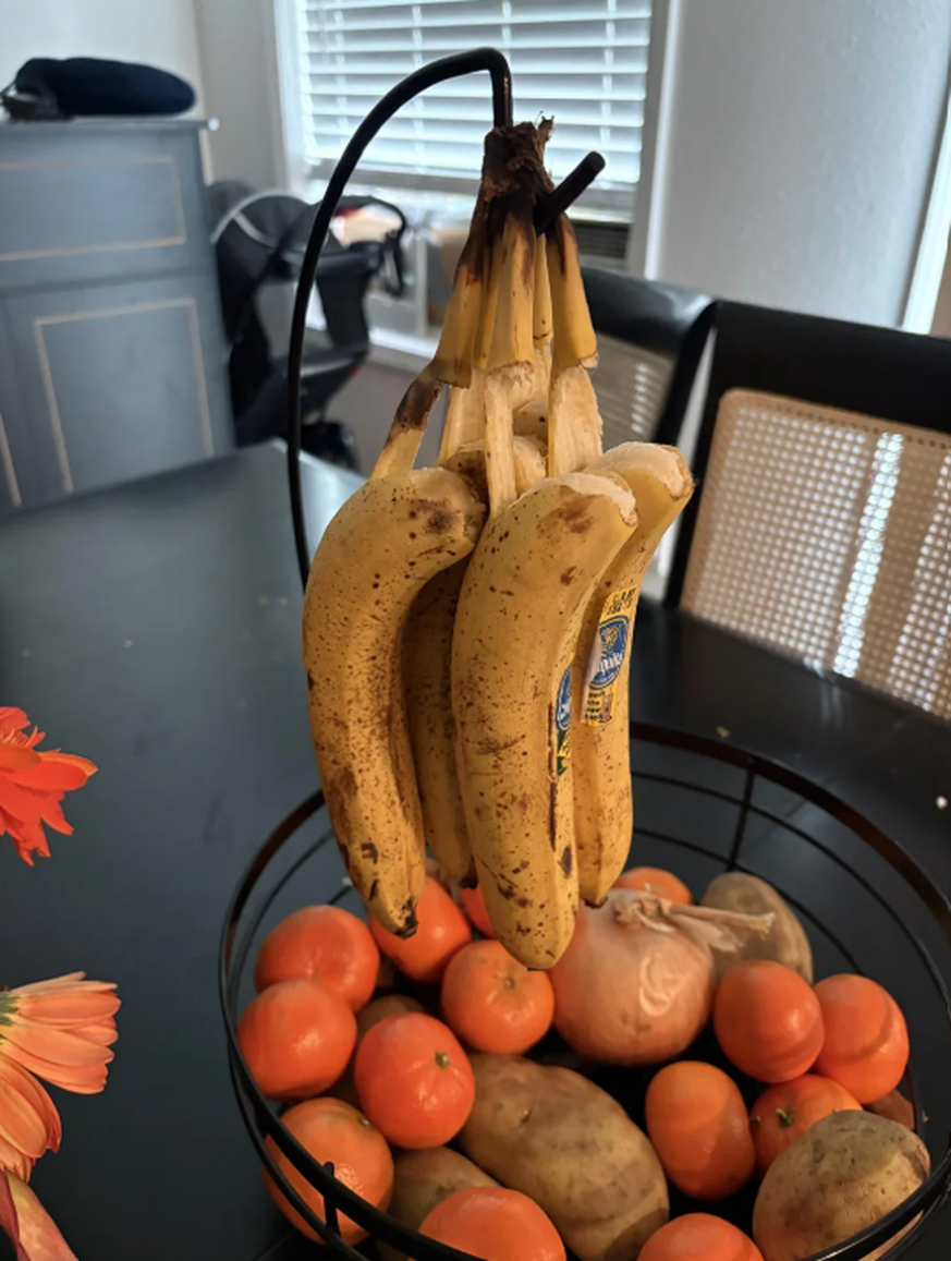 Lustiger Fail: Hängende Bananen