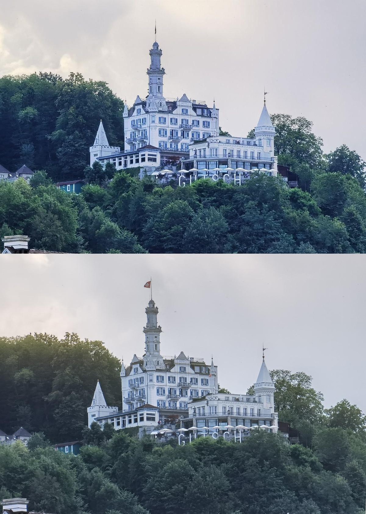 Obwohl der Hybridzoom des P40 Pro im Vergleich zur Konkurrenz zu den besseren gehört, hat er keine Chance gegen den optischen Zoom.