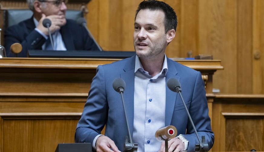 Patrick Haessig, GLP-ZH, spricht zur Grossen Kammer, an der Sommersession der Eidgenoessischen Raete, am Donnerstag, 13. Juni 2024 im Nationalrat in Bern. (KEYSTONE/Alessandro della Valle)