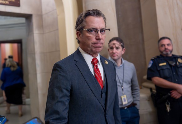 FILE - Rep. Andy Ogles, R-Tenn., arrives for a meeting with Speaker of the House Mike Johnson, R-La., at the Capitol in Washington, Dec. 20, 2024. (AP Photo/J. Scott Applewhite, File)
Andy Ogles