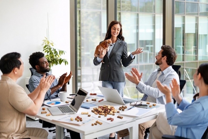 Hundekekse im Büro