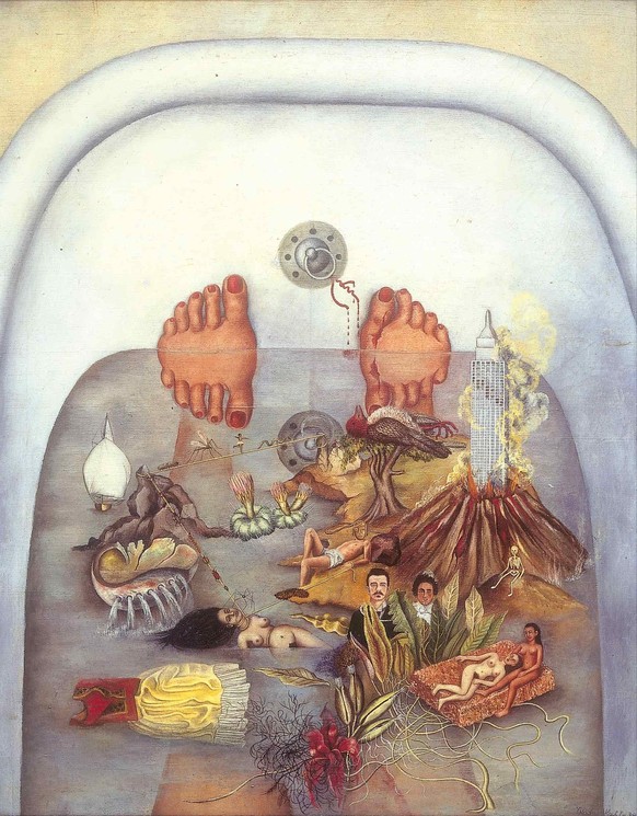 Über Fridas «Was mir das Wasser gab» von 1938 schrieb André Breton bewundernd in seinem Band «Surrealismus und Malerei».