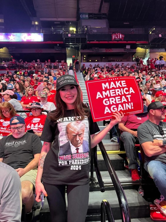 Elisa Muñoz an einer Veranstaltung der US-Republikaner in Las Vegas.
