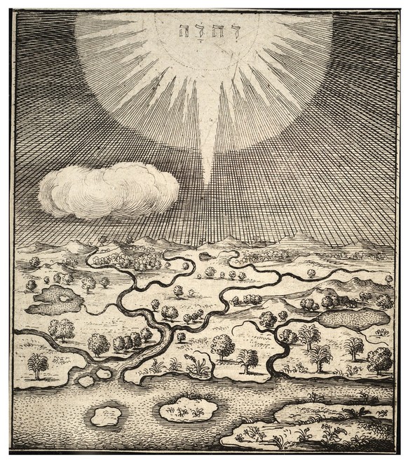 Die Erschaffung der Welt des böhmischen Zeichners und Kupferstechers Wenzel Hollar (1607–1677).