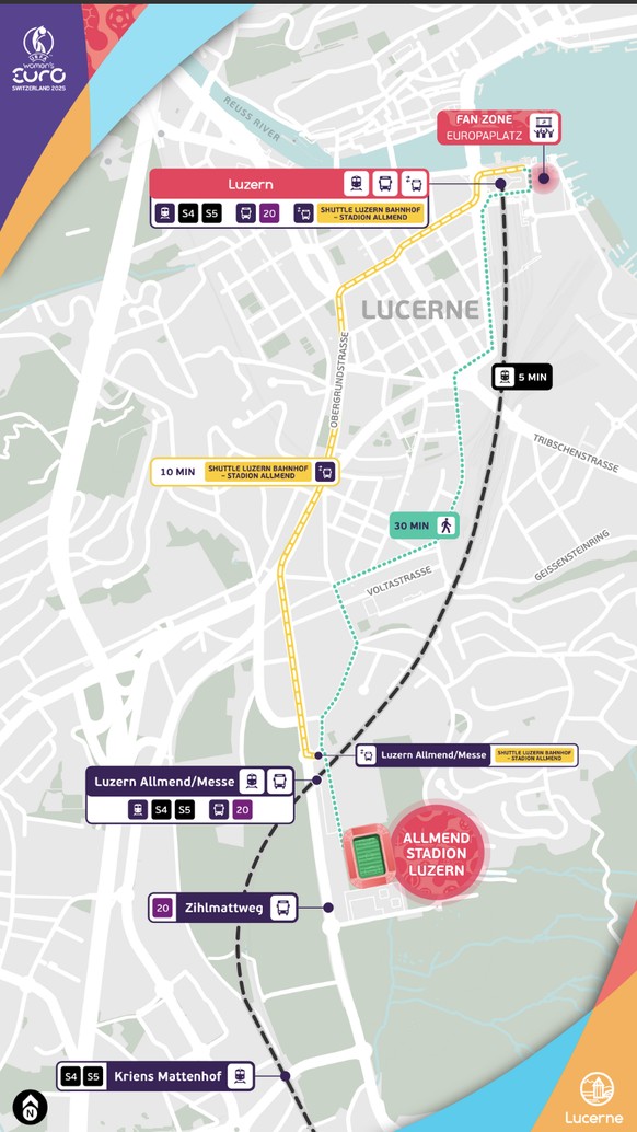 fanzone euro 2025 luzern