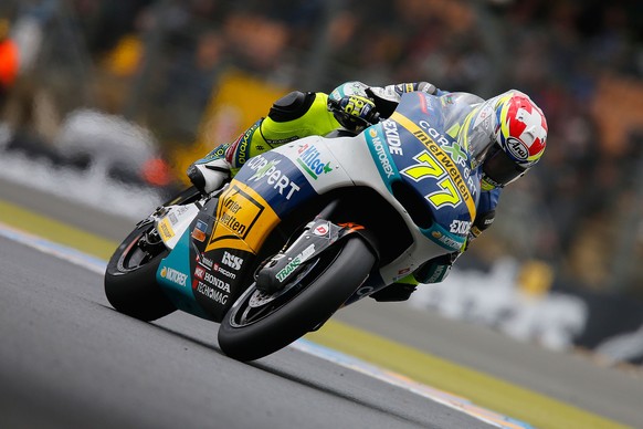 Le Mans, 16.5.2015, Motorrad, Grand Prix Frankreich, Moto2, Dominique Aegerter - Technomag Racing Interwetten. (Luciano Bianchetto/Semedia/EQ Images) SWITZERLAND ONLY