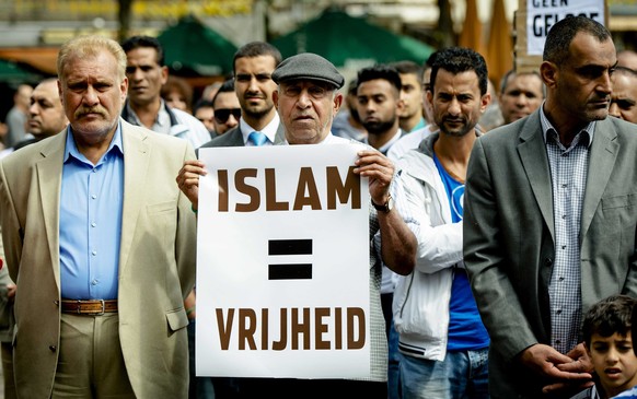 Islam ist Freiheit: Anti-ISIS-Demonstration in Den Haag.