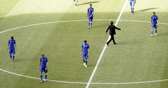 1-2-2-1: Italiens Aufstellung war nach dem Spiel erfolgsträchtiger als zuvor im Ernstkampf.