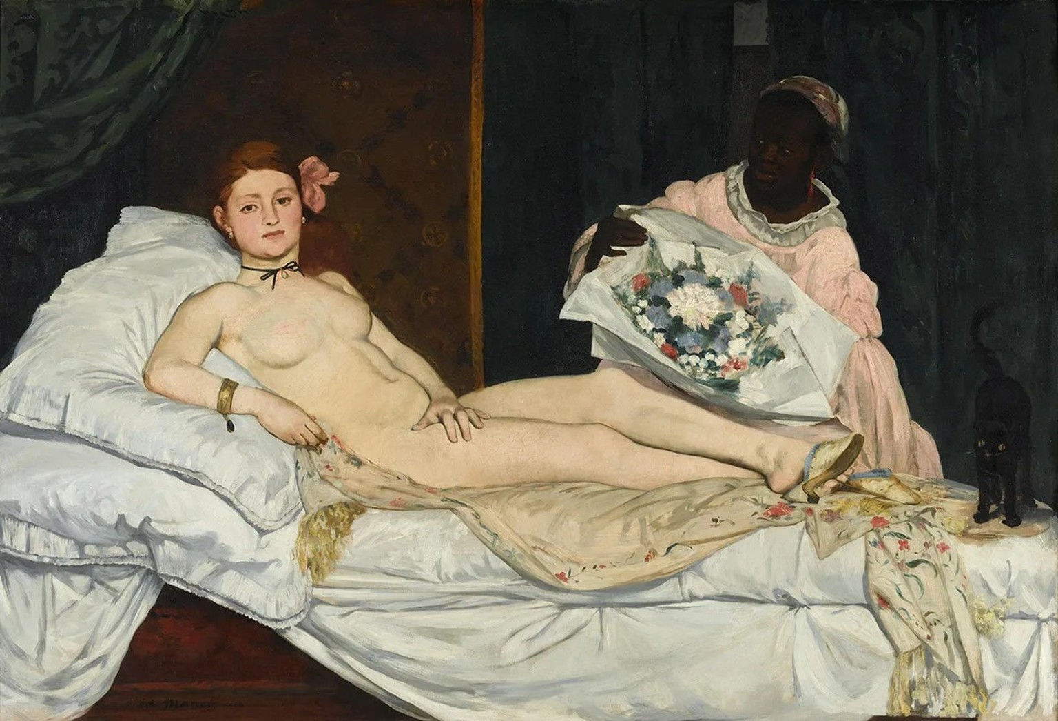Édouard Manet malte seine «Olympia» 1863 und löste damit in Frankreich einen Skandal aus. Später wurde sein Werk zum Vorbild vieler Künstler.
https://commons.wikimedia.org/wiki/File:Edouard_Manet_-_Ol ...