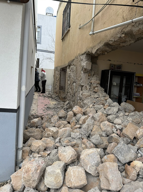 According to Celine, about 95 percent of the city of Pazarcik needs to be demolished or rebuilt.