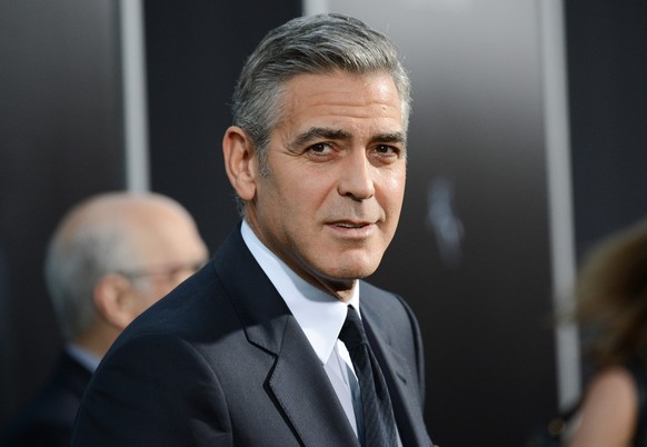 FILE - In this Oct. 1, 2013 file photo, actor George Clooney attends the premiere of &quot;Gravity&quot; at the AMC Lincoln Square Theaters, in New York. The Britannia Awards, handed out by the Los An ...