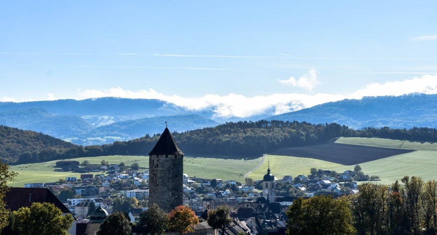 Ein Blick auf das Städtchen Porrentruy.