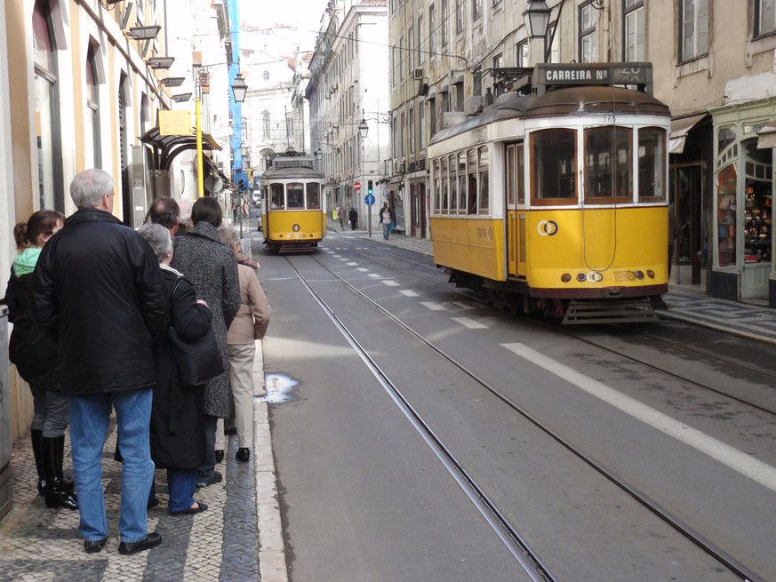 Malerisch: die Strassenbahn in Lissabon.&nbsp;