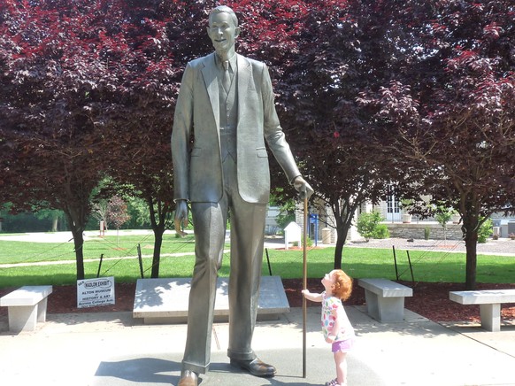 Die Wadlow-Statue in Alton.