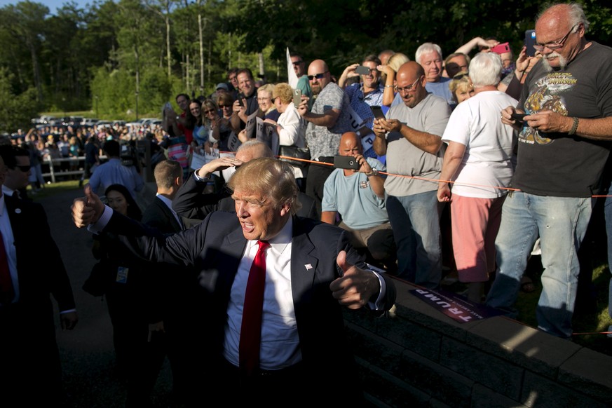 Trumps Fangemeinde ist weiss und überwiegend männlich.