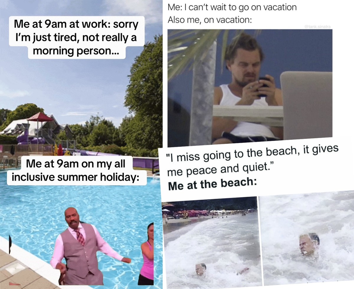 Lustige Memes zu Sommerferien
