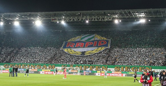 07.12.2019, Allianz Stadion, Wien, AUT, 1. FBL, SK Rapid Wien vs FK Austria Wien, 17. Runde, im Bild Choreographie Rapid Fans Block West // during the tipico Bundesliga 17th round match between SK Rap ...